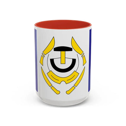 Flag of Arviat Canada - Accent Coffee Mug 15oz Red - Go Mug Yourself