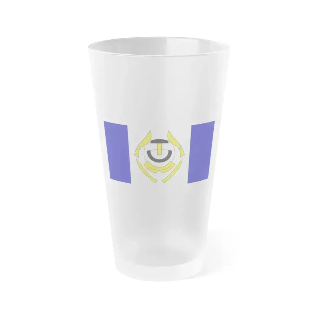 Flag of Arviat Canada - Frosted Pint Glass 16oz 16oz Frosted - Go Mug Yourself