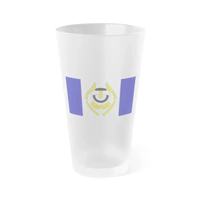 Flag of Arviat Canada - Frosted Pint Glass 16oz 16oz Frosted - Go Mug Yourself