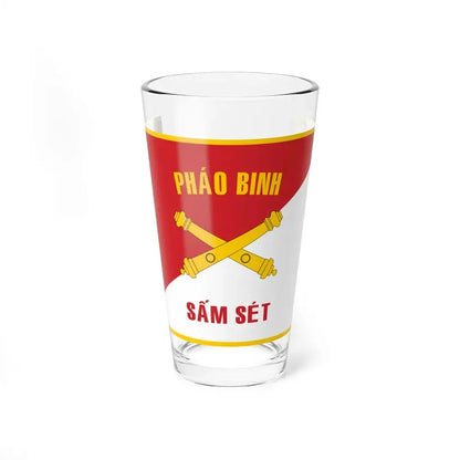Flag of ARVNs Artillery Forces (Vietnam) Pint Glass 16oz 16oz - Go Mug Yourself