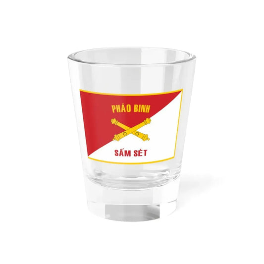 Flag of ARVNs Artillery Forces (Vietnam) Shot Glass 1.5oz 1.5oz - Go Mug Yourself