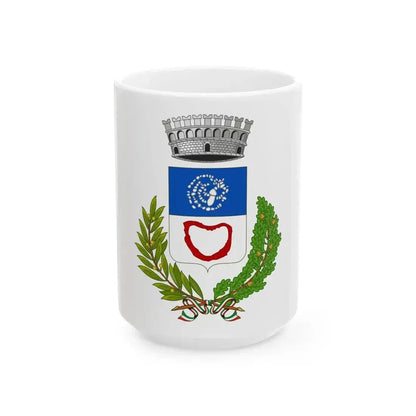 Flag of Arzachena (Italy) White Coffee Mug 15oz - Go Mug Yourself