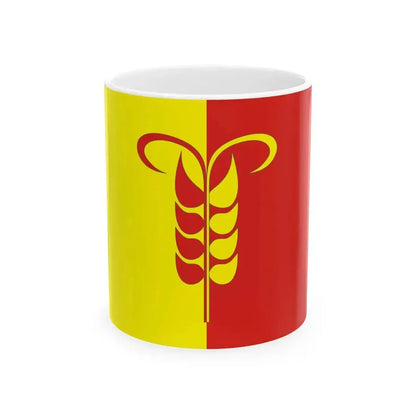 Flag of Arzgirsky rayon (Russia) White Coffee Mug 11oz - Go Mug Yourself