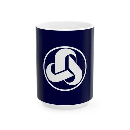 Flag of Asahi Mie (Japan) White Coffee Mug 15oz - Go Mug Yourself
