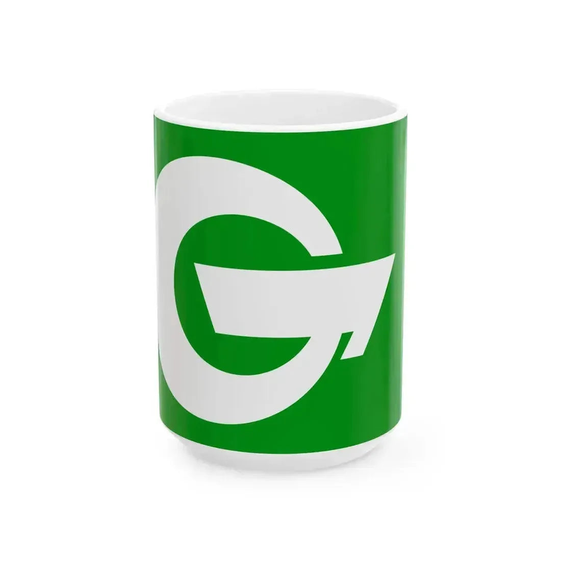 Flag of Asahi Nagano (Japan) White Coffee Mug 15oz - Go Mug Yourself