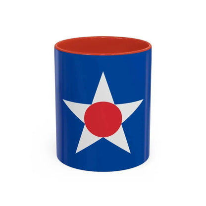 Flag of Asahikawa Hokkaido Japan - Accent Coffee Mug 11oz Red - Go Mug Yourself