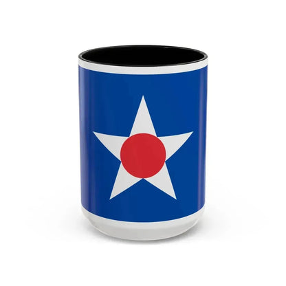Flag of Asahikawa Hokkaido Japan - Accent Coffee Mug 15oz Black - Go Mug Yourself
