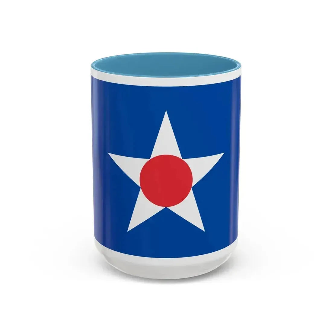 Flag of Asahikawa Hokkaido Japan - Accent Coffee Mug 15oz Light Blue - Go Mug Yourself