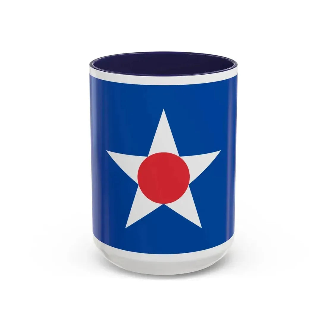 Flag of Asahikawa Hokkaido Japan - Accent Coffee Mug 15oz Navy - Go Mug Yourself