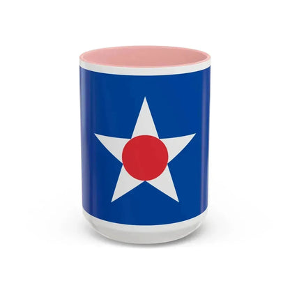 Flag of Asahikawa Hokkaido Japan - Accent Coffee Mug 15oz Pink - Go Mug Yourself