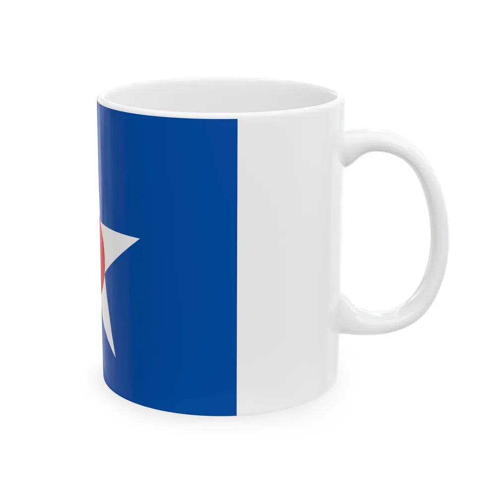 Flag of Asahikawa Hokkaido Japan - White Coffee Mug-Go Mug Yourself