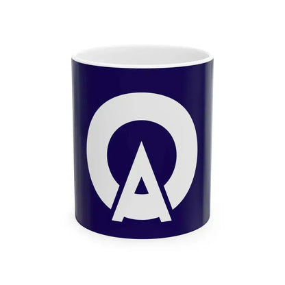 Flag of Asakawa Fukushima (Japan) White Coffee Mug 11oz - Go Mug Yourself