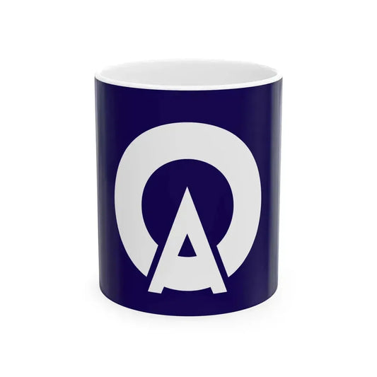 Flag of Asakawa Fukushima (Japan) White Coffee Mug 11oz - Go Mug Yourself