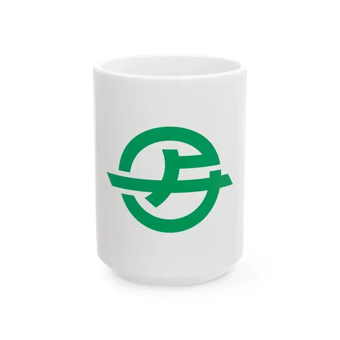 Flag of Asakuchi Okayama (Japan) White Coffee Mug 15oz - Go Mug Yourself