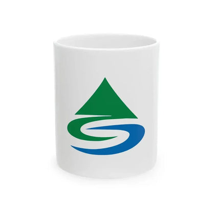 Flag of Asakura Fukuoka (Japan) White Coffee Mug 11oz - Go Mug Yourself