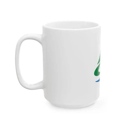 Flag of Asakura Fukuoka (Japan) White Coffee Mug - Go Mug Yourself
