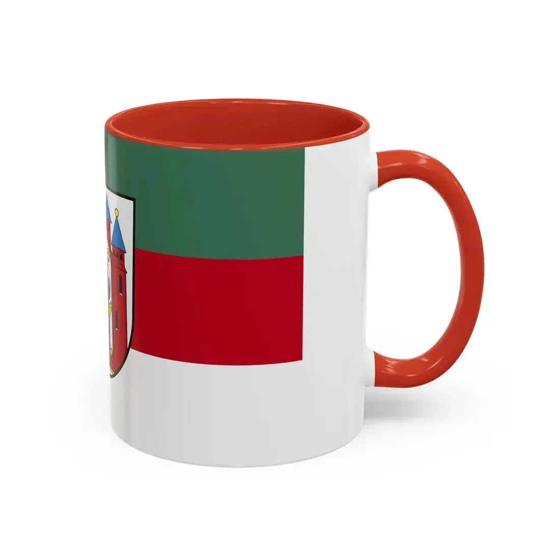 Flag of Aschaffenburg 2 Germany - Accent Coffee Mug - Go Mug Yourself