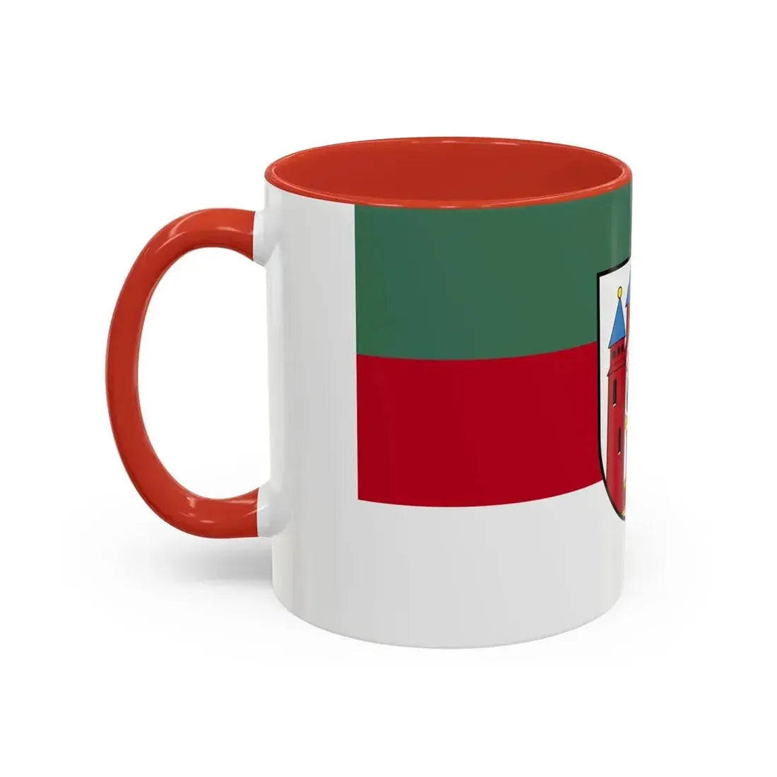 Flag of Aschaffenburg 2 Germany - Accent Coffee Mug - Go Mug Yourself