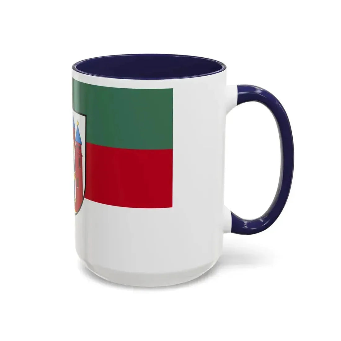 Flag of Aschaffenburg 2 Germany - Accent Coffee Mug - Go Mug Yourself