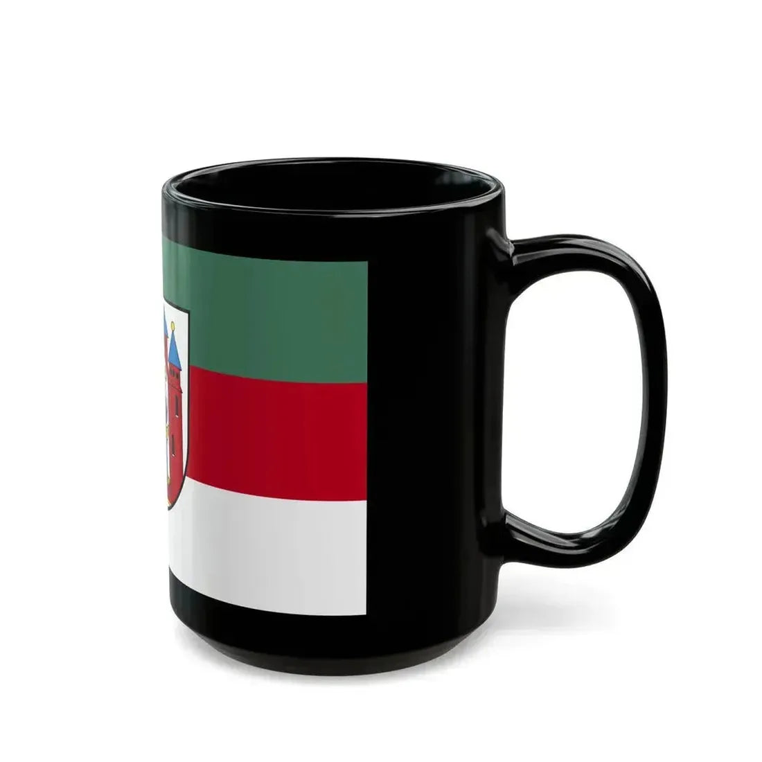 Flag of Aschaffenburg 2 Germany - Black Coffee Mug - Go Mug Yourself