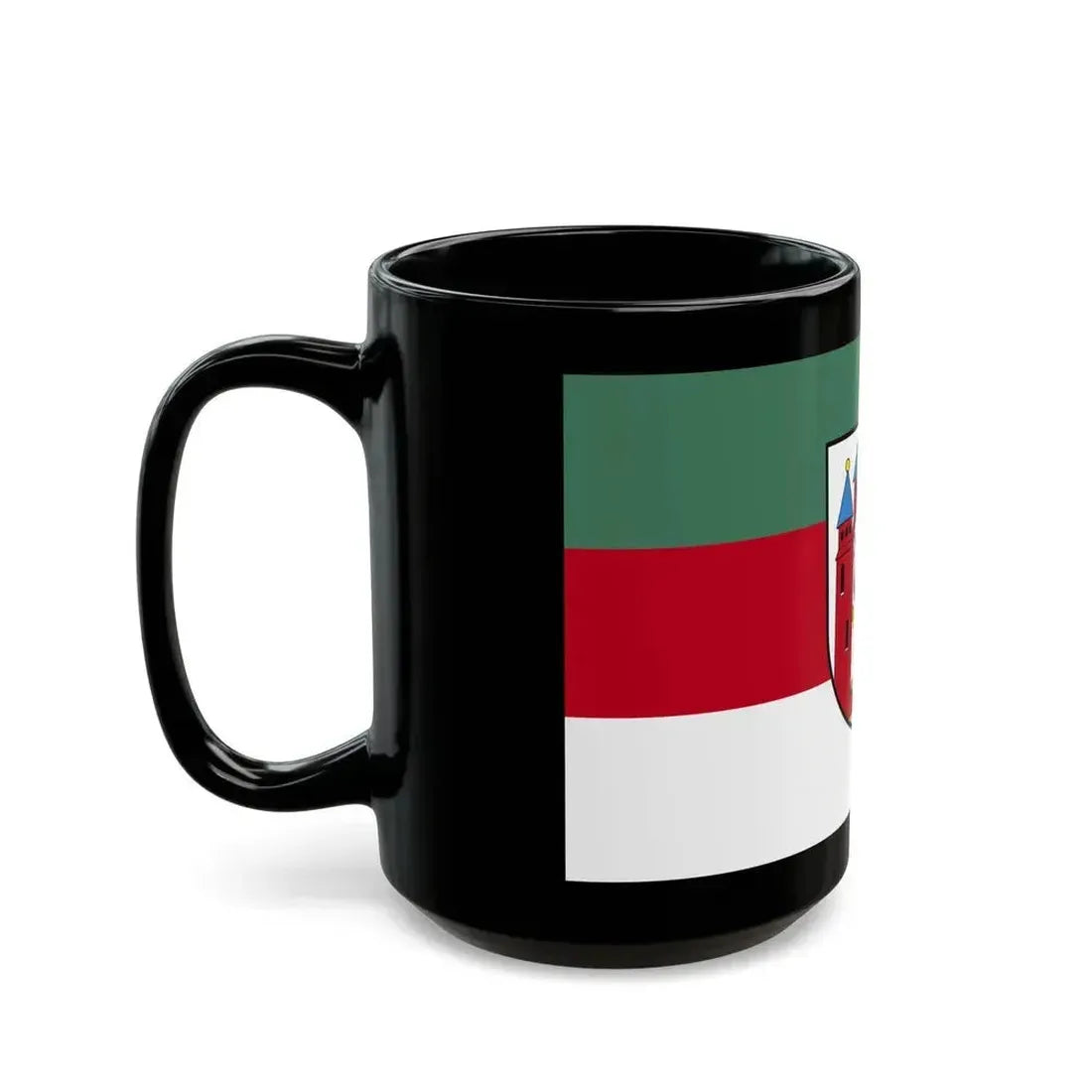 Flag of Aschaffenburg 2 Germany - Black Coffee Mug - Go Mug Yourself