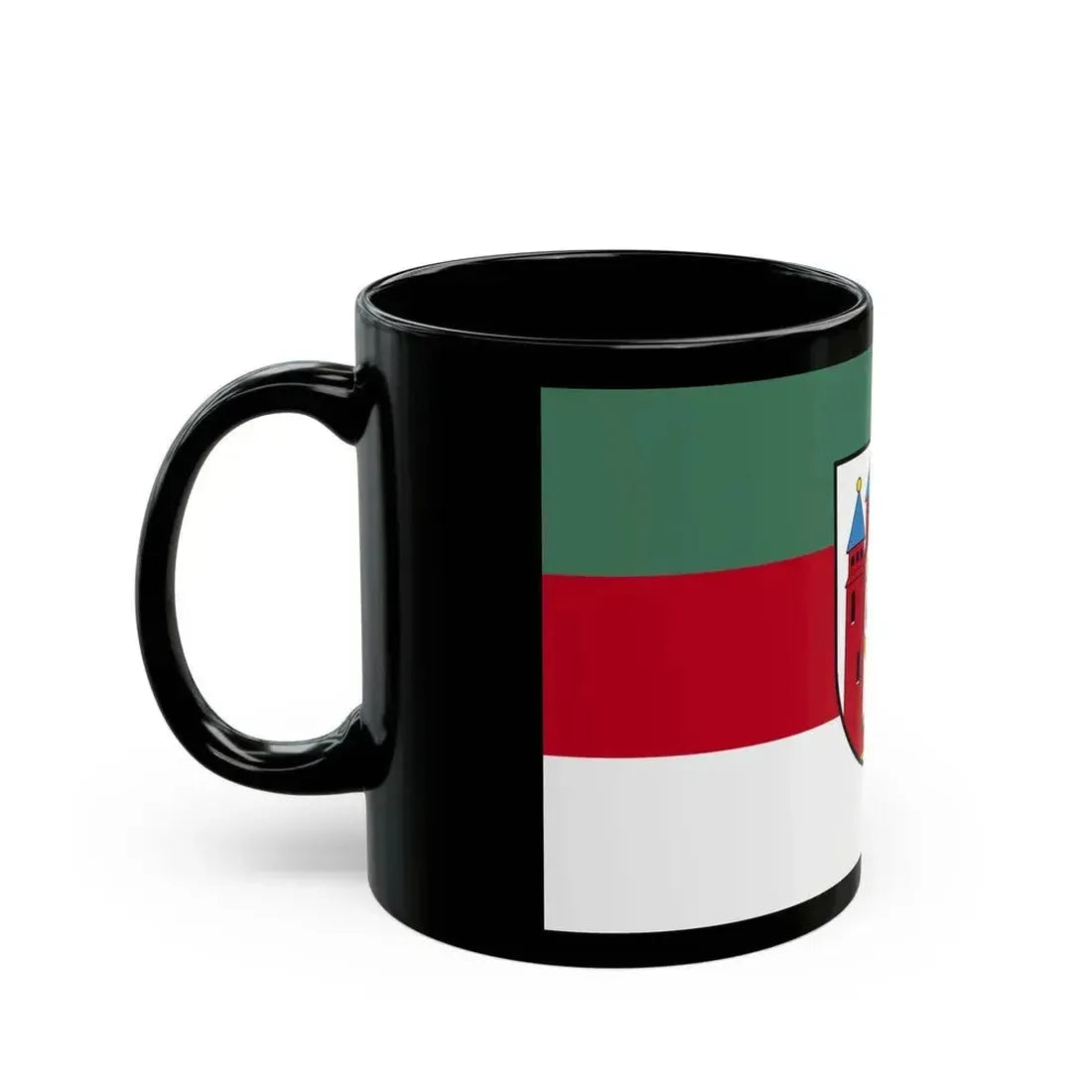 Flag of Aschaffenburg 2 Germany - Black Coffee Mug - Go Mug Yourself