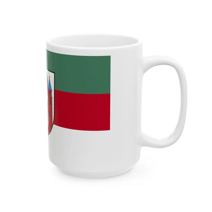 Flag of Aschaffenburg 2 Germany - White Coffee Mug-Go Mug Yourself