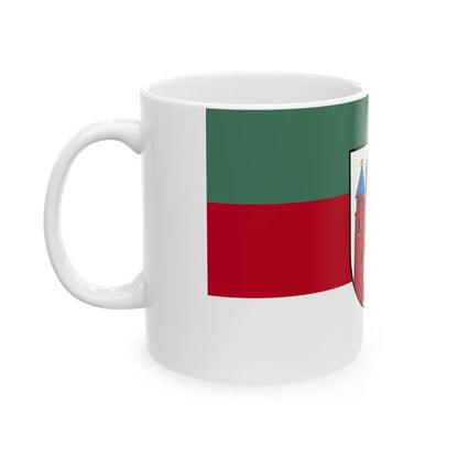 Flag of Aschaffenburg 2 Germany - White Coffee Mug-Go Mug Yourself