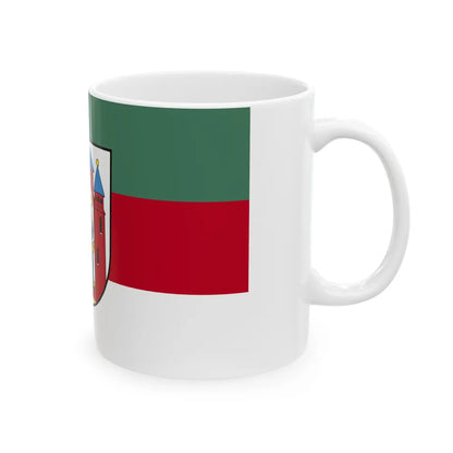 Flag of Aschaffenburg 2 Germany - White Coffee Mug-Go Mug Yourself