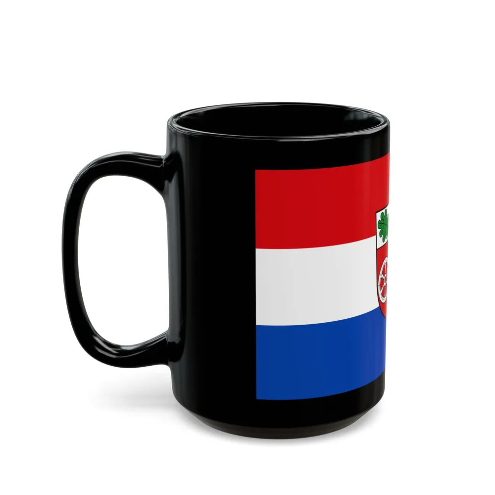 Flag of Aschaffenburg Germany - Black Coffee Mug-Go Mug Yourself