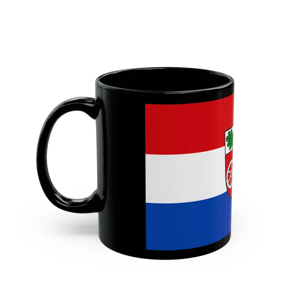 Flag of Aschaffenburg Germany - Black Coffee Mug-Go Mug Yourself