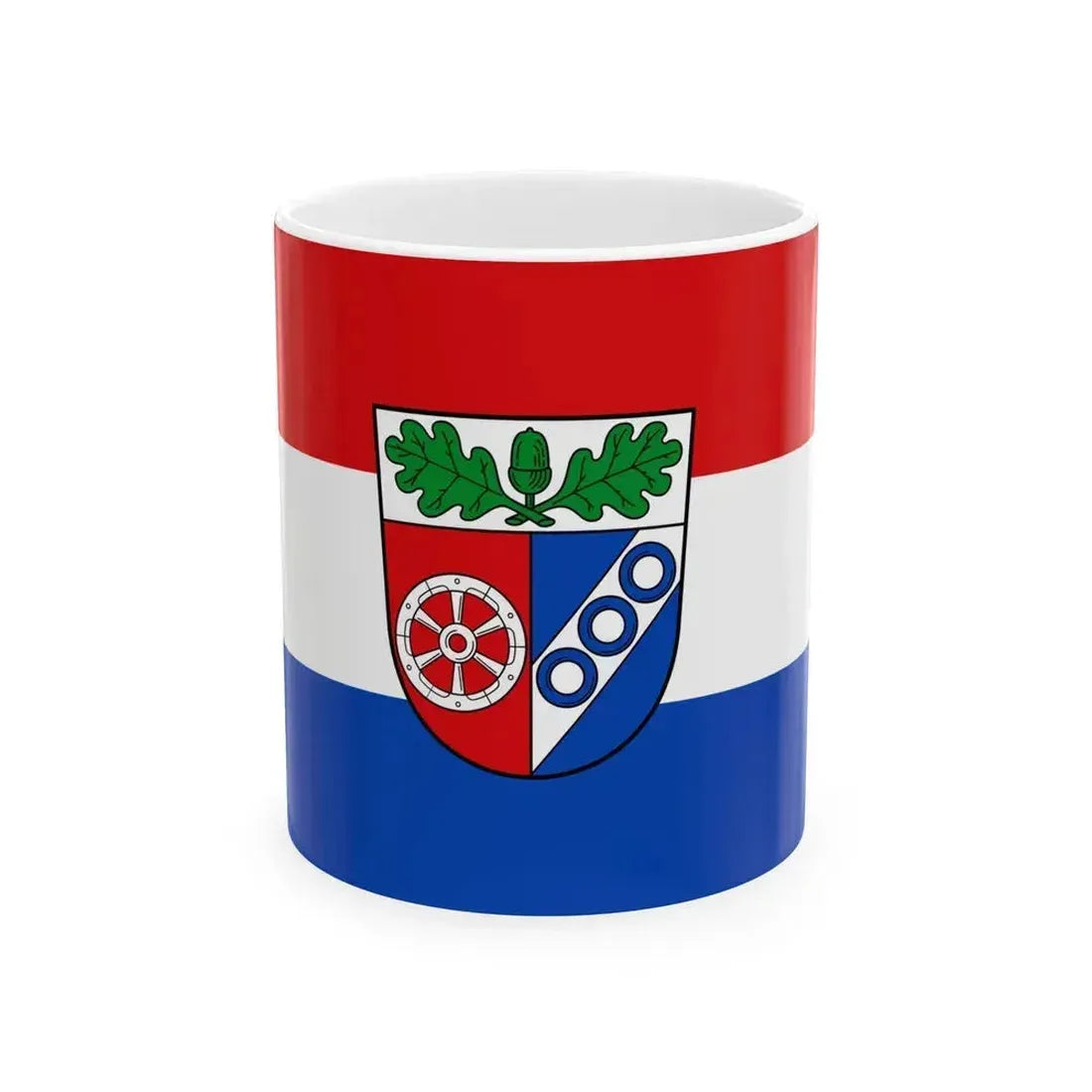 Flag of Aschaffenburg Germany - White Coffee Mug 11oz - Go Mug Yourself