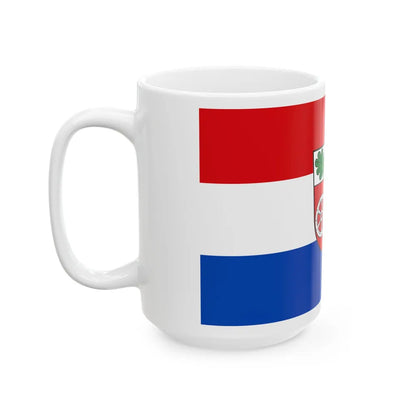 Flag of Aschaffenburg Germany - White Coffee Mug-Go Mug Yourself