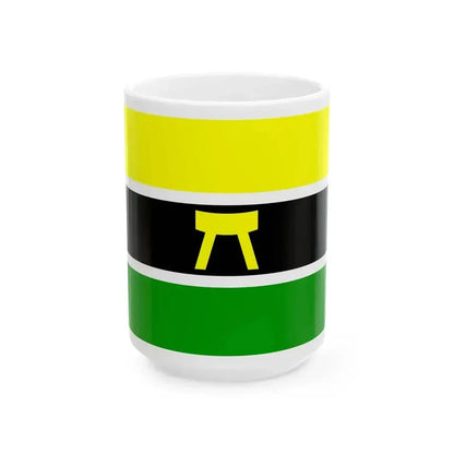 Flag of Ashanti (Ghana) White Coffee Mug 15oz - Go Mug Yourself