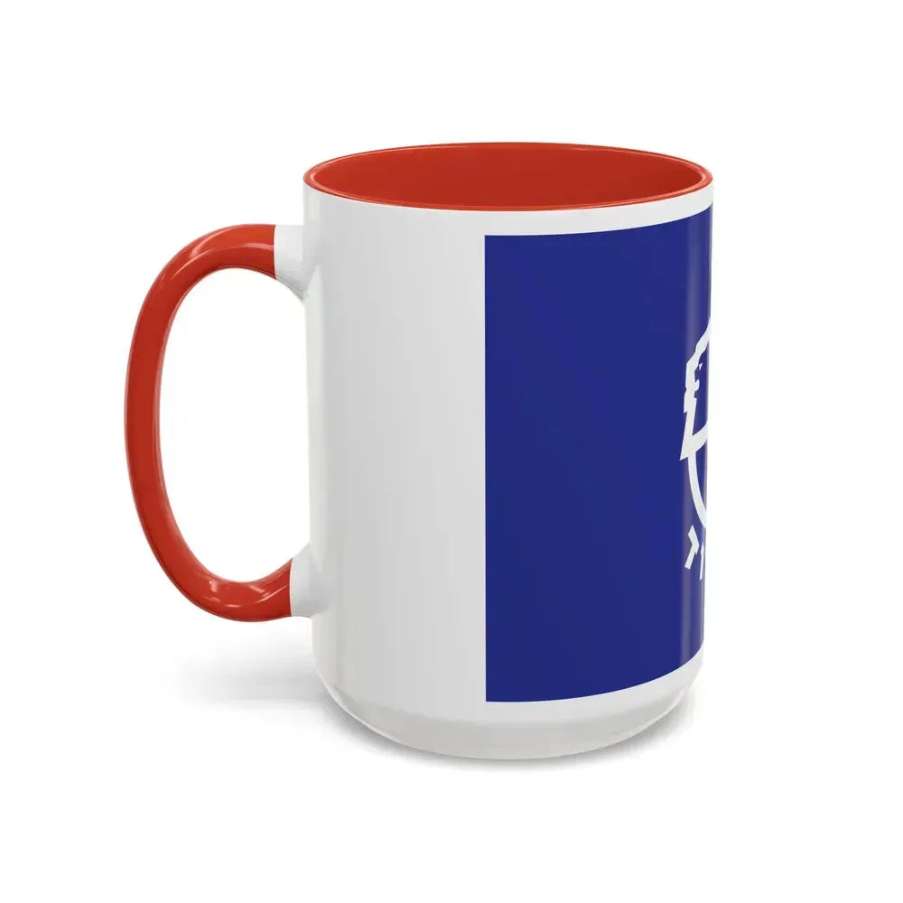 Flag of Ashdod Israel - Accent Coffee Mug - Go Mug Yourself