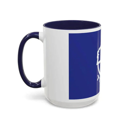 Flag of Ashdod Israel - Accent Coffee Mug - Go Mug Yourself