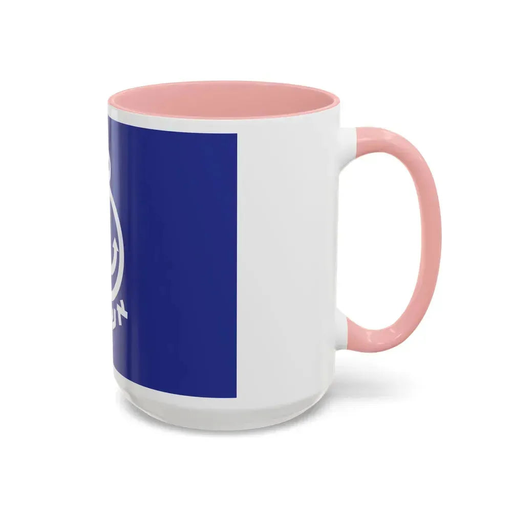 Flag of Ashdod Israel - Accent Coffee Mug - Go Mug Yourself