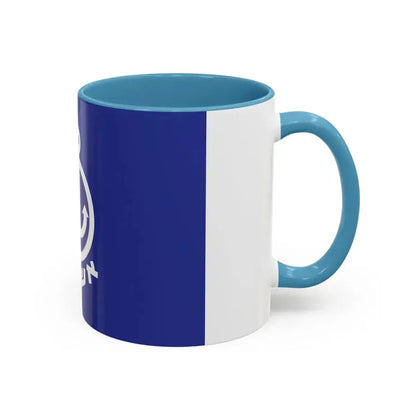 Flag of Ashdod Israel - Accent Coffee Mug - Go Mug Yourself