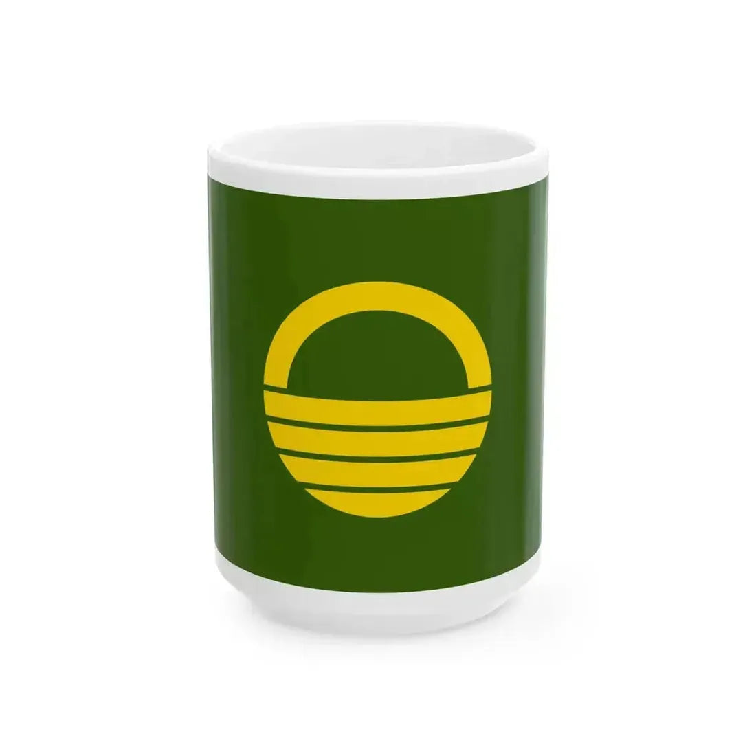 Flag of Ashiya Hyogo (Japan) White Coffee Mug 15oz - Go Mug Yourself