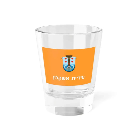 Flag of Ashkelon Israel - Shot Glass 1.5oz 1.5oz - Go Mug Yourself