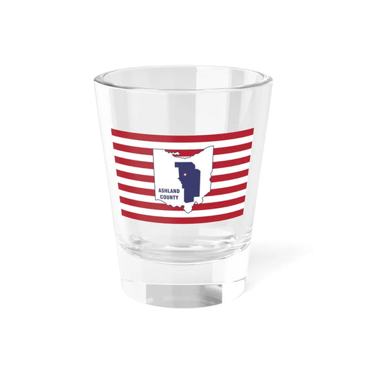 Flag of Ashland County Ohio (United States) Shot Glass 1.5oz 1.5oz - Go Mug Yourself