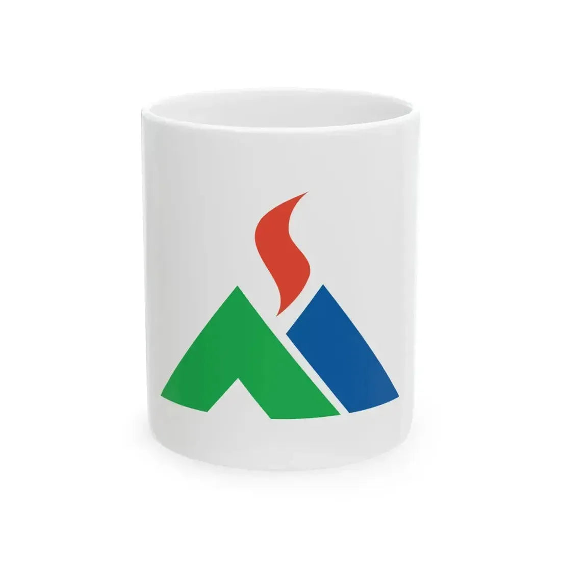Flag of Aso Kumamoto (Japan) White Coffee Mug 11oz - Go Mug Yourself