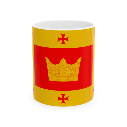 Flag of Aspindza Municipality (Georgia) White Coffee Mug-11oz-Go Mug Yourself