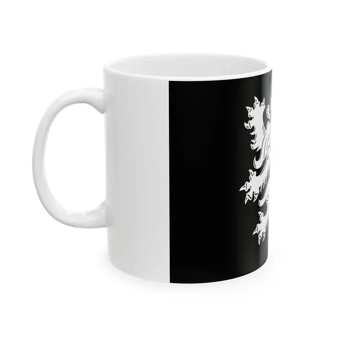 Flag of Asse (Belgium) White Coffee Mug - Go Mug Yourself