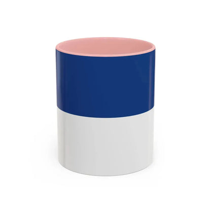 Flag of Assen the capital of the province of Drenthe Netherlands - Accent Coffee Mug 11oz Pink - Go Mug Yourself