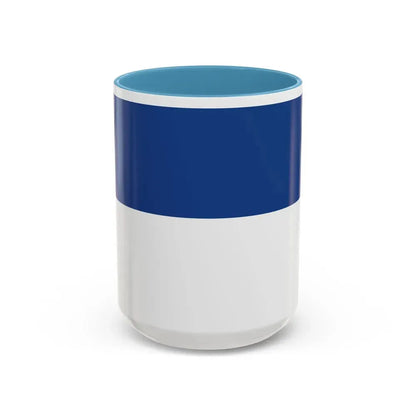 Flag of Assen the capital of the province of Drenthe Netherlands - Accent Coffee Mug 15oz Light Blue - Go Mug Yourself
