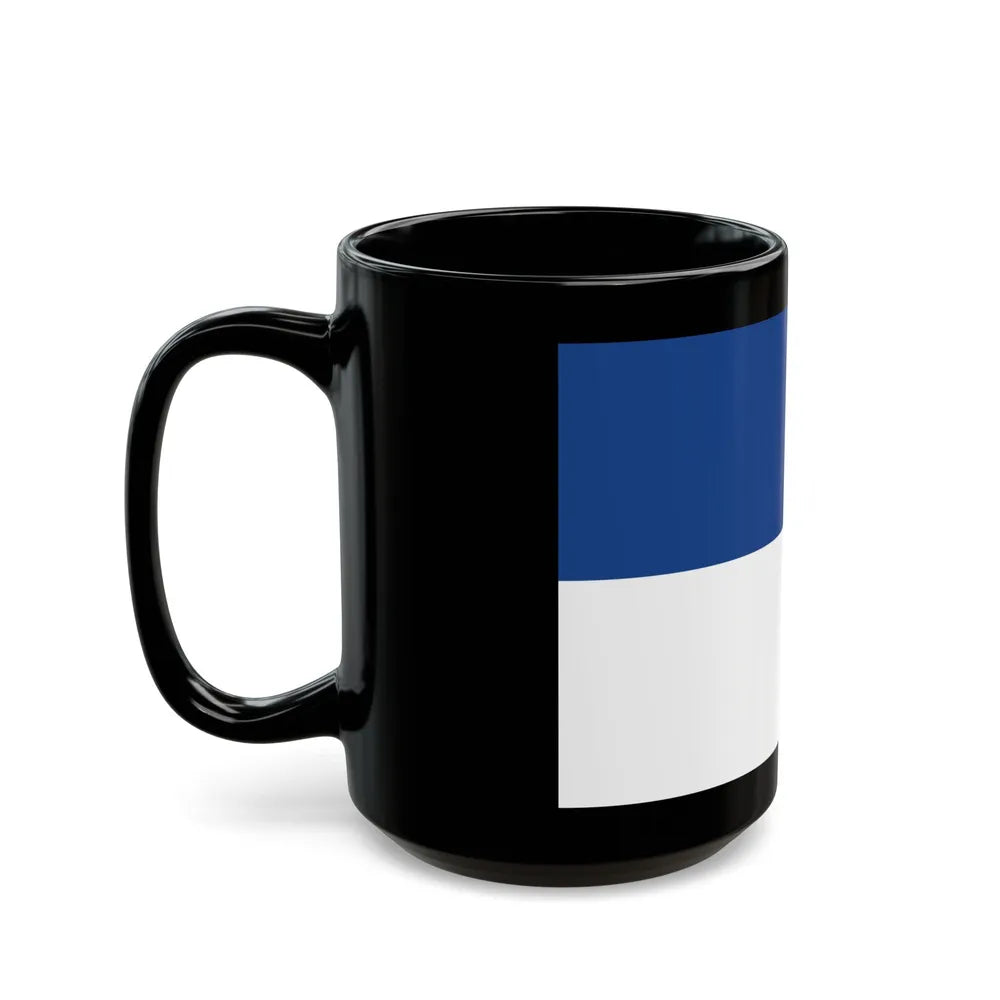 Flag of Assen the capital of the province of Drenthe Netherlands - Black Coffee Mug-Go Mug Yourself