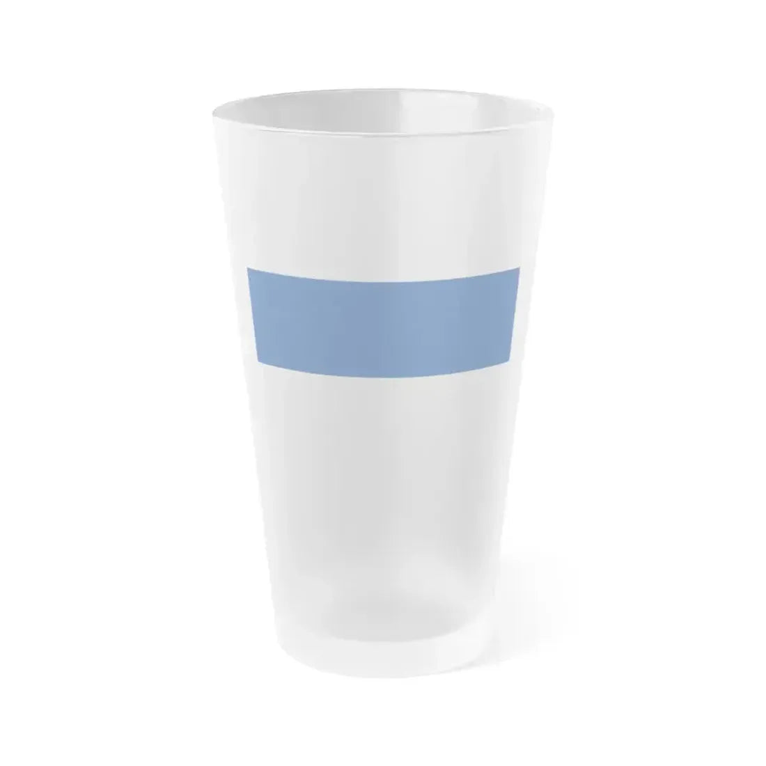 Flag of Assen the capital of the province of Drenthe Netherlands - Frosted Pint Glass 16oz 16oz Frosted - Go Mug Yourself