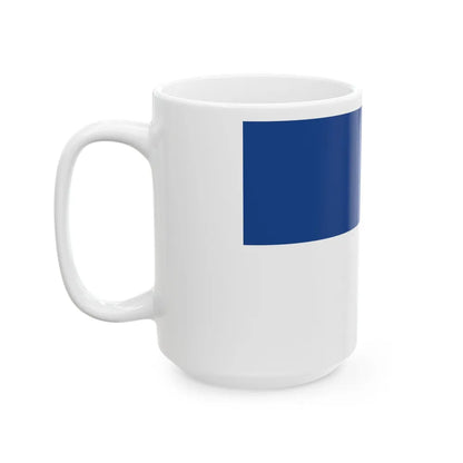 Flag of Assen the capital of the province of Drenthe Netherlands - White Coffee Mug-Go Mug Yourself