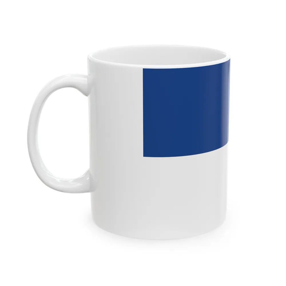 Flag of Assen the capital of the province of Drenthe Netherlands - White Coffee Mug-Go Mug Yourself